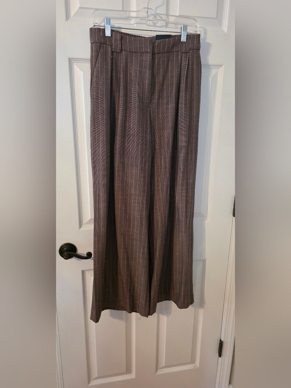 Express Women's Brown Pinstripe Dress Pants